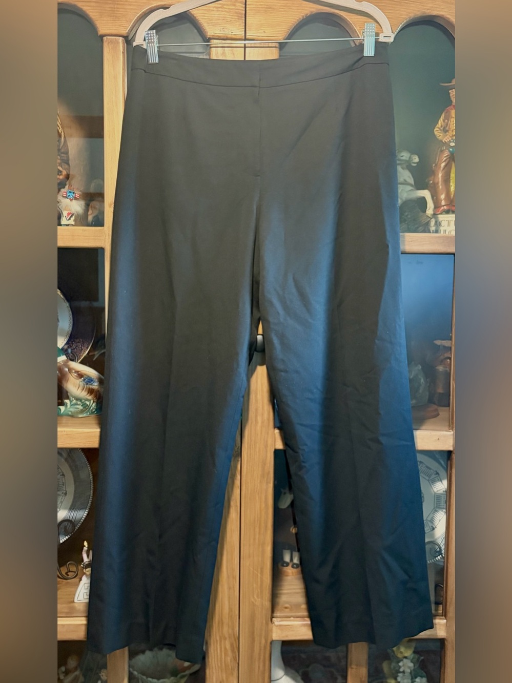 Kasper Black Wide-Leg Dress Pants Size 10